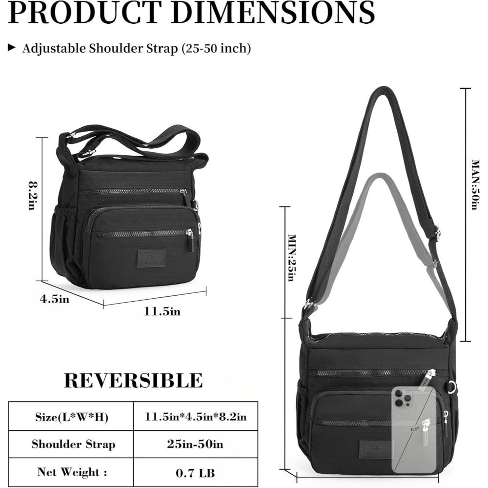 Versatile Lightweight Handbag With Multiple Pocke… - image 4